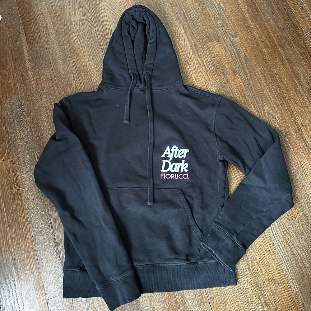 FIORUCCI after dark cotton black hoodie